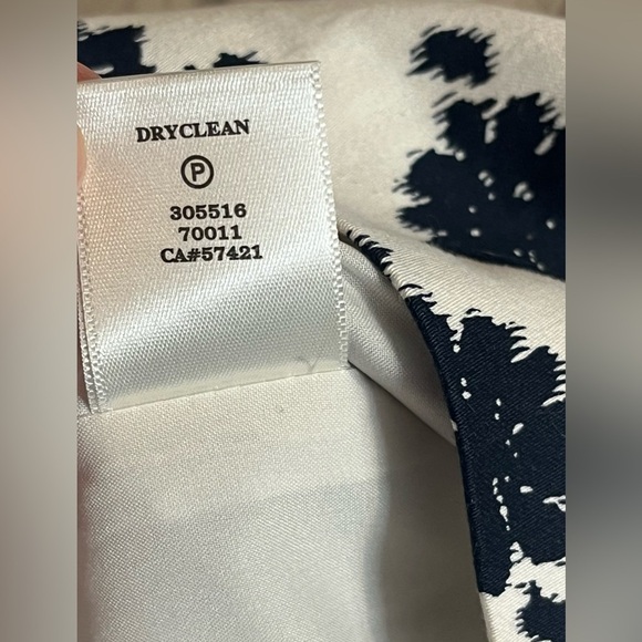 Ann Taylor Dark Blue and White Floral Sleeveless Dress Summer Women’s Size 12 - Picture 10 of 15